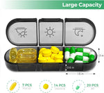 Load image into Gallery viewer, COOLBABY YLY088-BLK Weekly Medicine Organizer: Portable, Spacious, and Durable for Easy Medication Management - coolbabymalls
