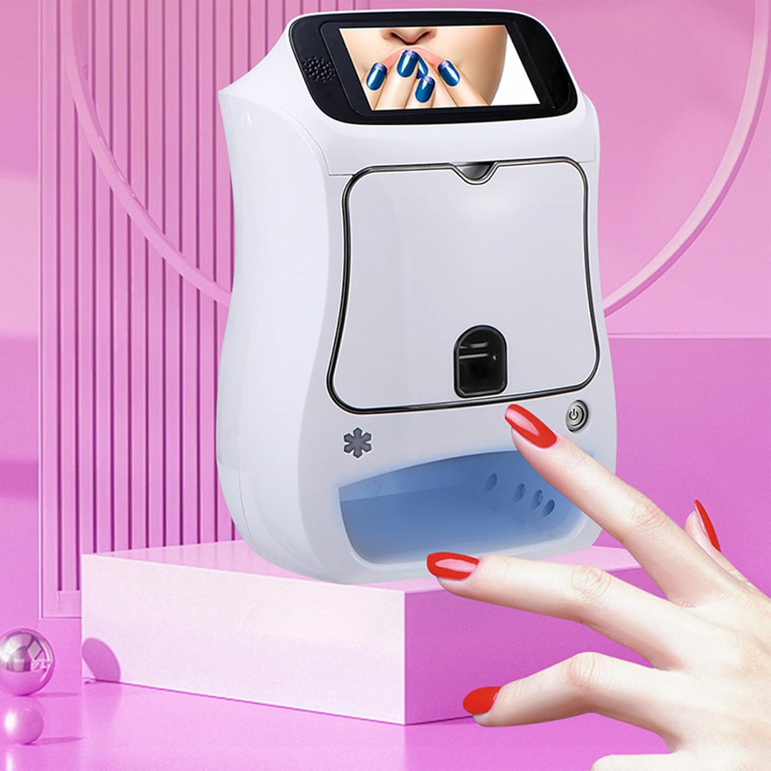 Automatic Smart DIY Digital Nail Art Printer Machine Touch Screen AI Professional 3D Nail Printer - coolbabymalls