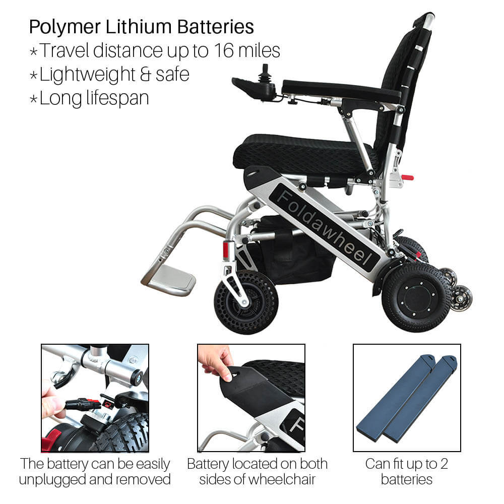 Foldawheel 999UL – Lightest Electric Wheelchair with Long Range
