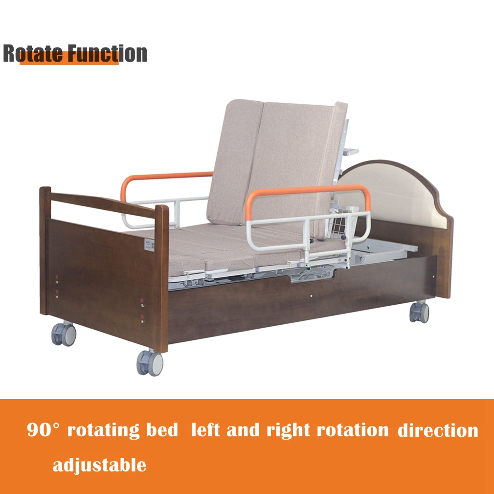 COOLBABY ZLJ1104  Multifunctional Electric Nursing Bed Household Electric Rotating Flip Nursing Bed For Paralyzed Elderly People To lift And Move Easily Out of Bed - coolbabymalls