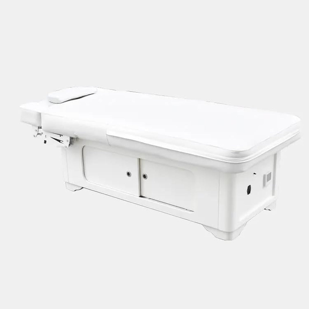 COOLBABY Luxury Massage Table Spa Salon Beauty Bed with Cabinet, White color - coolbabymalls