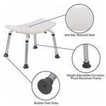 Load image into Gallery viewer, COOLBABY SSZ-XZD01 Adjustable Shower Chair Stool for Elderly and Disabled - coolbabymalls
