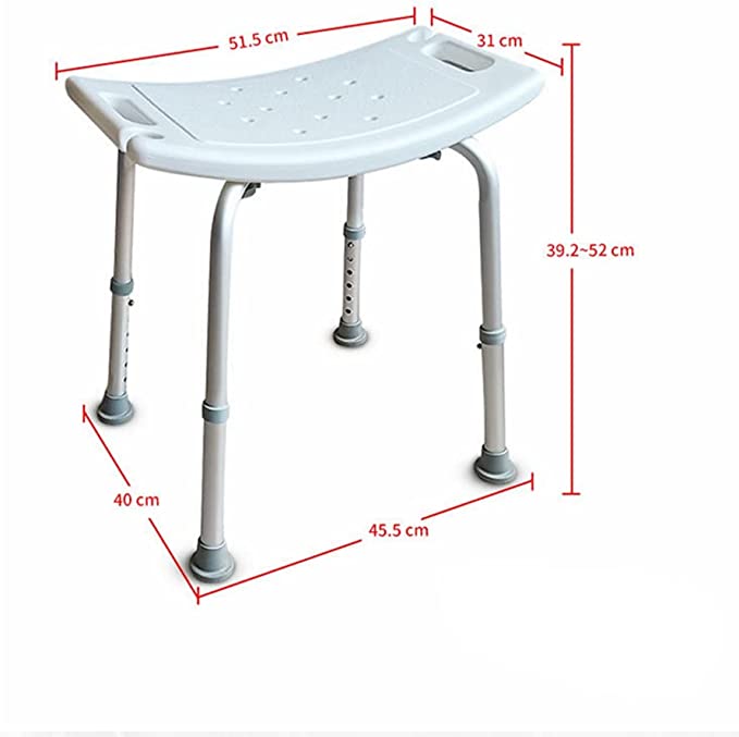 COOLBABY SSZ-XZD01 Adjustable Shower Chair Stool for Elderly and Disabled - coolbabymalls