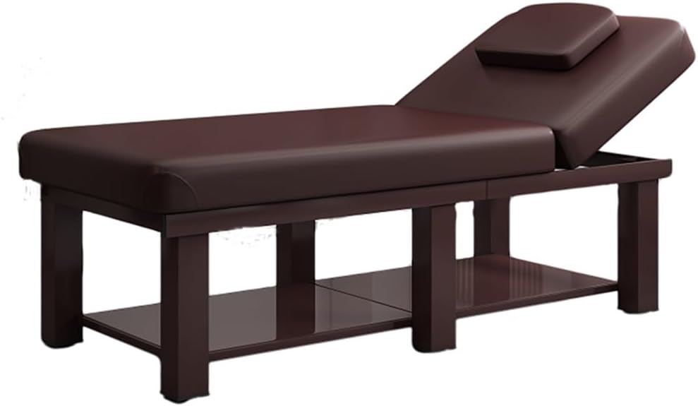 COOLBABY PU Heavy Duty Stationary Massage Bed, Table, Beauty Therapy Couch, for Treatment Table - coolbabymalls