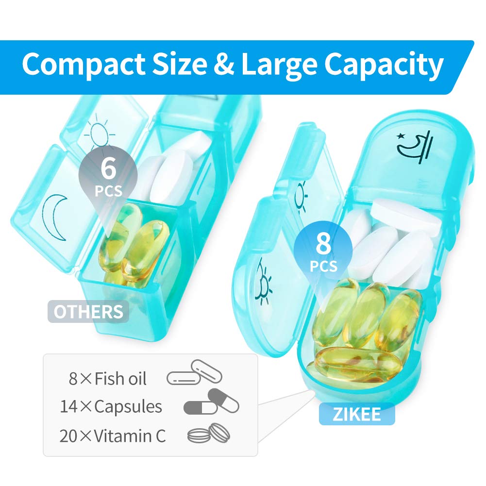 COOLBABY YLY088-MUT Weekly Medicine Organizer: Compact 7-Day Pill Box for Effortless Medication Management - coolbabymalls