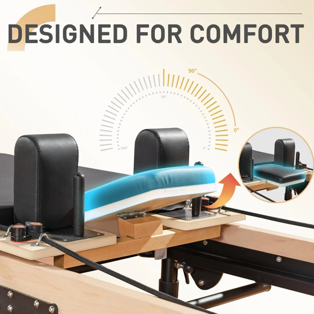 COOLBABY SSZ-PLT Pilates Multifunctional Yoga Bed.Pilates Core Bed.Fitness Equipment.Pilates Training Bed.Strength Adjustment.Solid Wood - COOLBABY