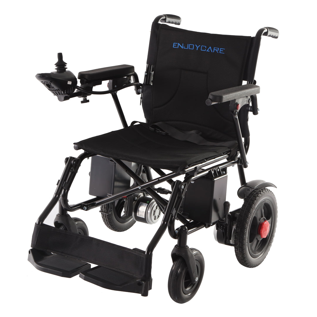 ENJOYCARE EPW63: 30kg Lightweight Folding Electric Wheelchair, 15km Range - coolbabymalls