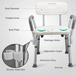 Load image into Gallery viewer, COOLBABY SSZ-XZD02 Height-Adjustable Shower Sliding Stool with Armrests - coolbabymalls
