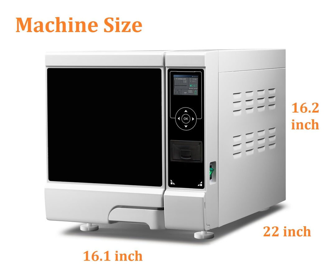 12L Class B Pre-vacuum Dental Autoclave Steam Sterilizer Built-in Printer Drying for Dental Cosmetic - coolbabymalls