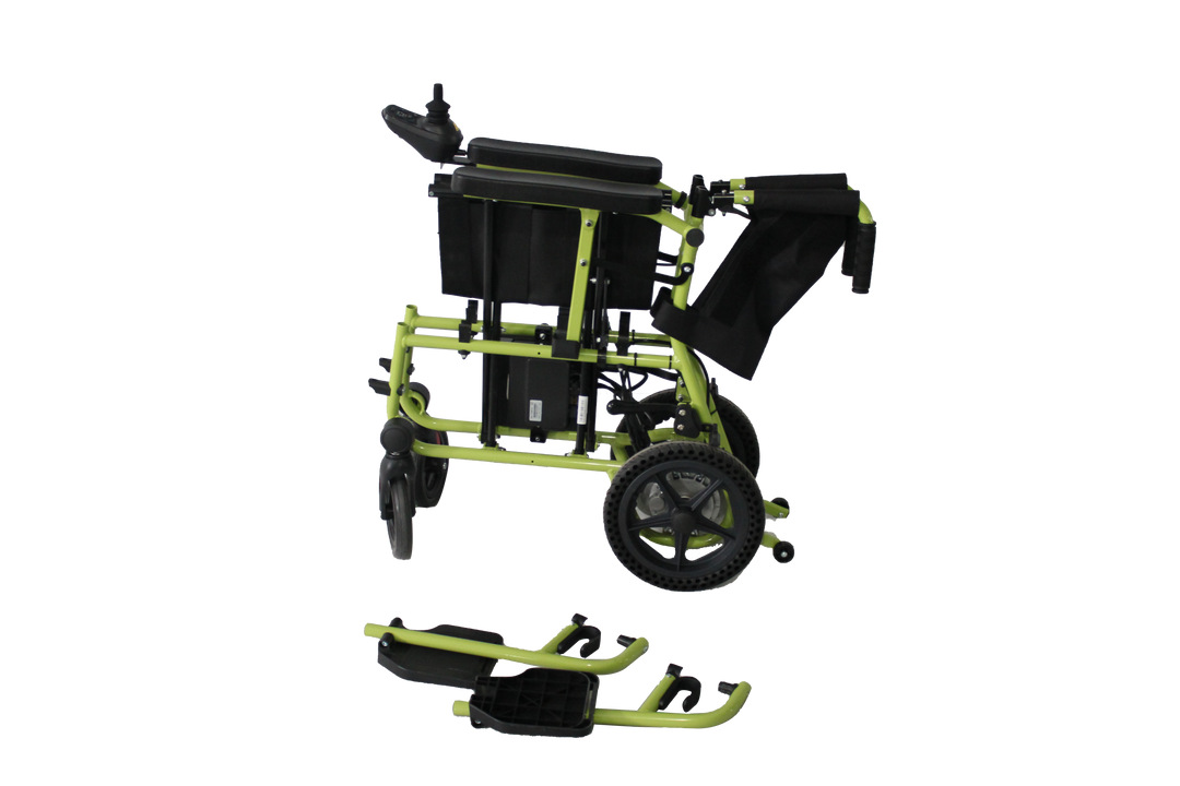 ENJOYCARE EPW67B Lightweight Wheelchair with Durable Brushless Motor for Extended Usage and Solid Iron Body Construction - coolbabymalls