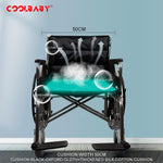 Load image into Gallery viewer, COOLBABY Obesity Wheelchair Enlarged/Widened/Thickened Steel Pipe Manual Wheelchair
