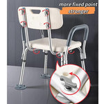 Load image into Gallery viewer, COOLBABY SSZ-XZD02 Height-Adjustable Shower Sliding Stool with Armrests - coolbabymalls
