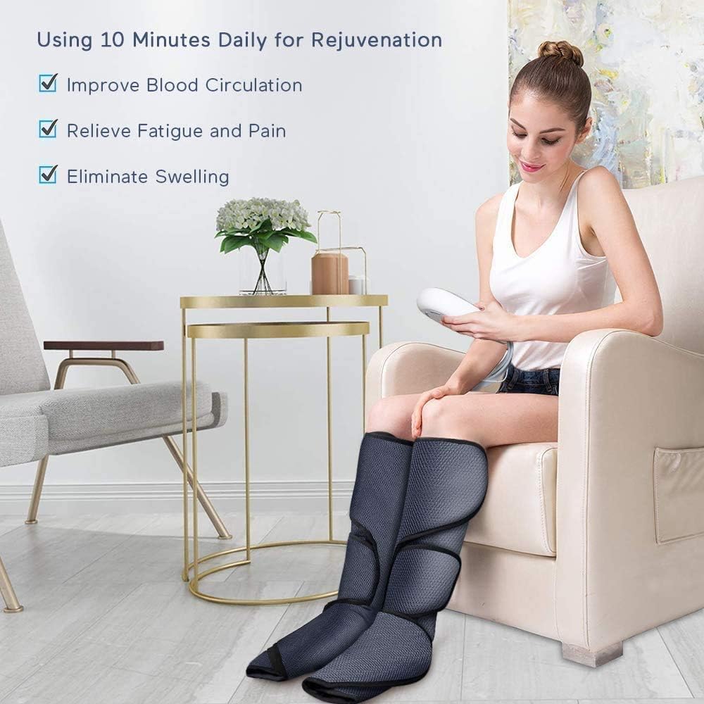 COOLBABY WQSJ-TBAMQ Leg Air Compression Massager with Vibration, Heat, and Circulation Enhancement - coolbabymalls