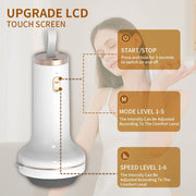 COOLBABY WQSJ-AMY Handheld Cervical Spine Massager: Wireless Electric Cellulite Remover with 8 Massage Heads - coolbabymalls