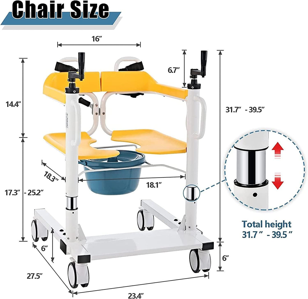 COOLBABY Patient Lift Wheelchair for Home Portable Transfer Lifter - coolbabymalls