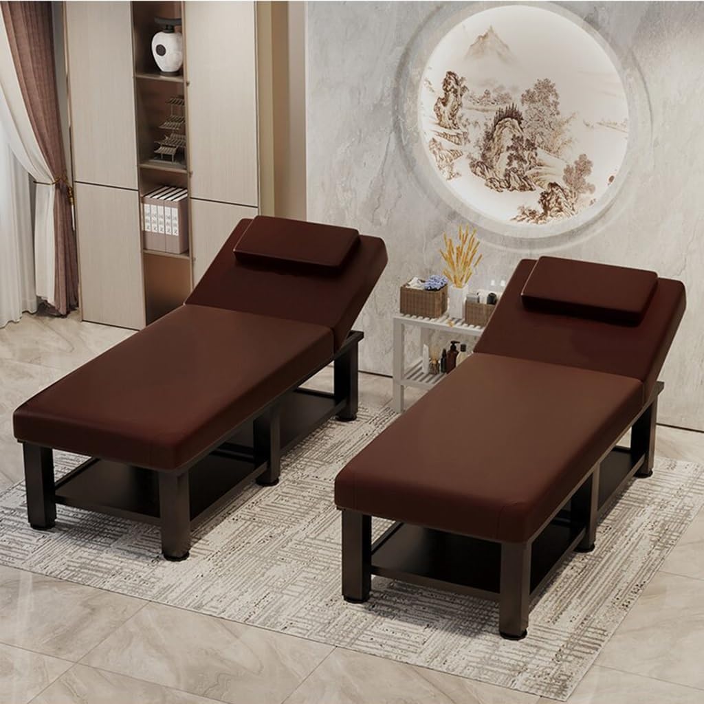COOLBABY PU Heavy Duty Stationary Massage Bed, Table, Beauty Therapy Couch, for Treatment Table - coolbabymalls