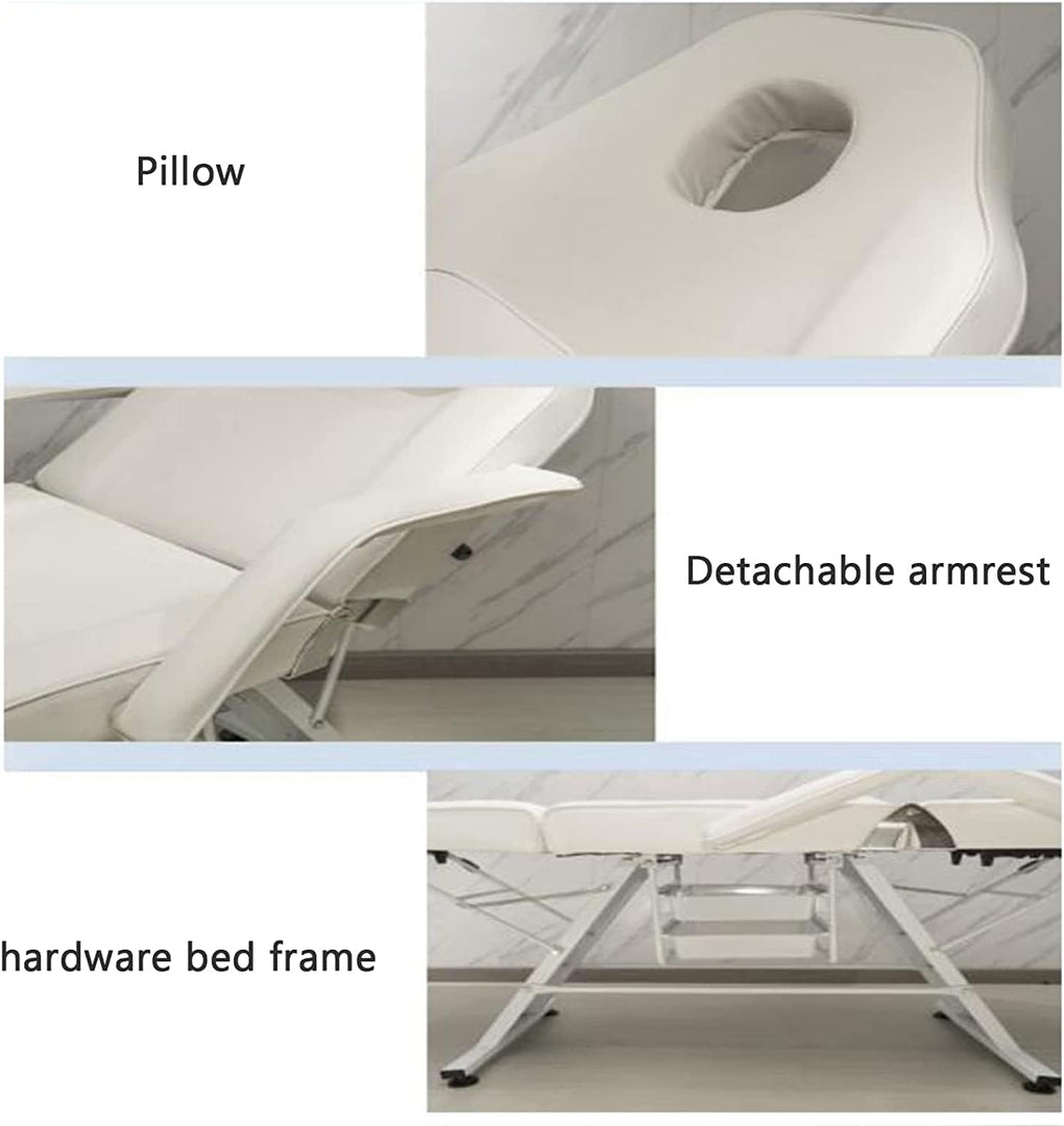 COOLBABY Beauty Salon Special Beauty Bed, Embroidered Folding Portable Massage Bed - coolbabymalls