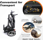 Load image into Gallery viewer, COOLBABY Super Lightweight Portable Transit Travel Wheelchair - Folding Carbon Fiber Transport Wheelchair for Adults &amp; Seniors, Supports 120kg
