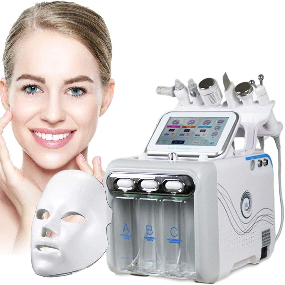 7 in 1 H2O2 Beauty Skin Cleansing Hydrofacial Machine Facial Machine Water Aqua Peeling for Home Use - coolbabymalls