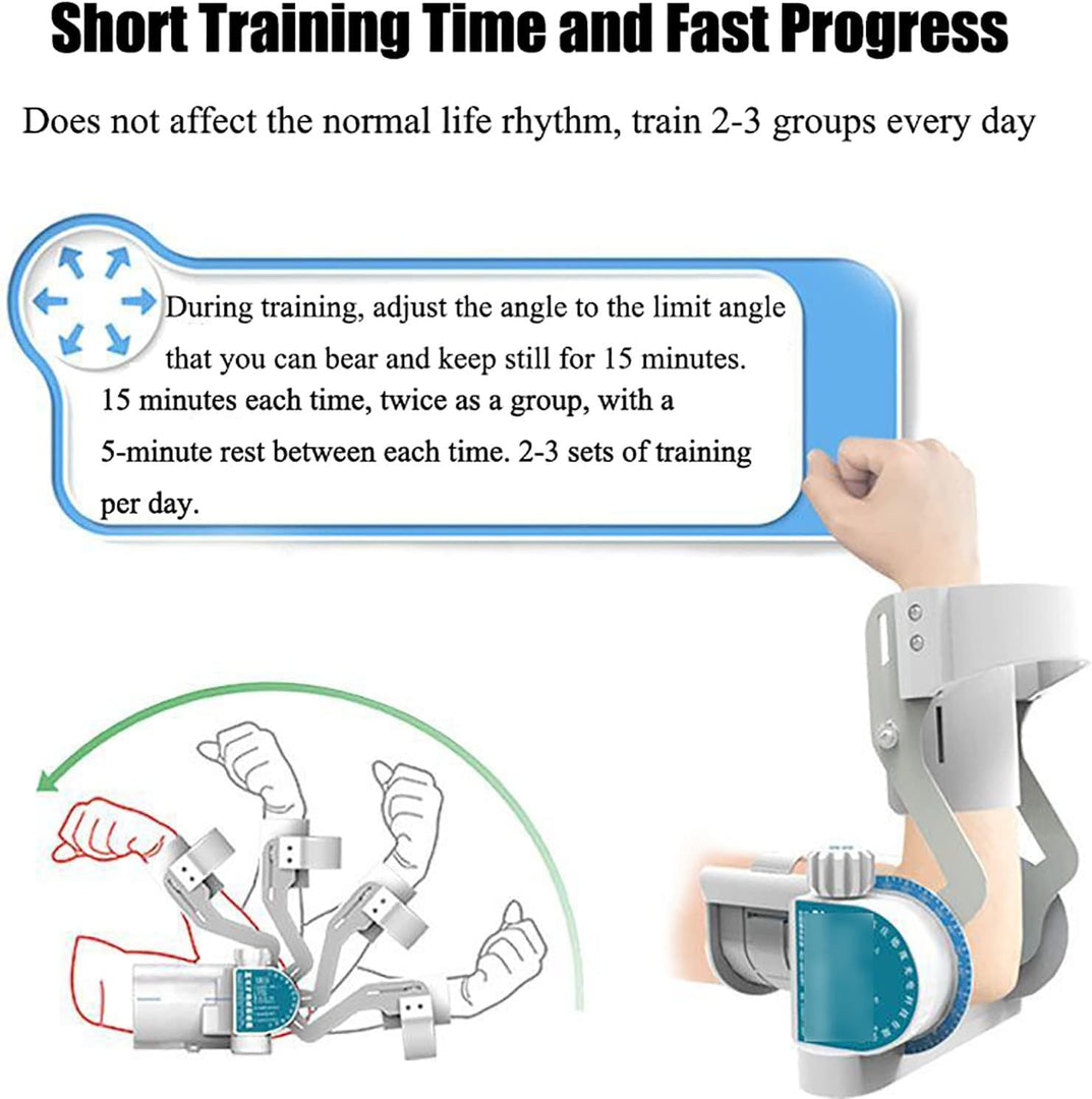 DEDU ZLJ1110 Electric Elbow Joint Extension Trainer  Home Automatic Flexion And Extension Arm Rehabilitation Training Support Trainer - 15°-150° Precise Torque Angle - coolbabymalls