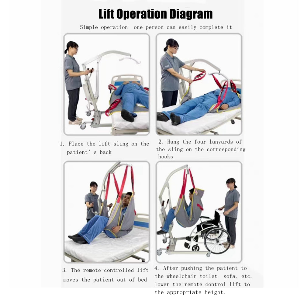 COOLBABY Electric Lift Paralyzed Elderly Care Lift Disabled Patient Lift Electric Patient Lift for Home Hospitals and Nursing Home Facilities - coolbabymalls