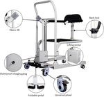 Load image into Gallery viewer, COOLBABY Electric Patient Lift Transfer Chair for Home, Multi-Function Lift Aid with 180° Split Seat, Shower and Commode Chair for Elderly Disabled, Portable Lift Wheelchair, 150KG Capacity
