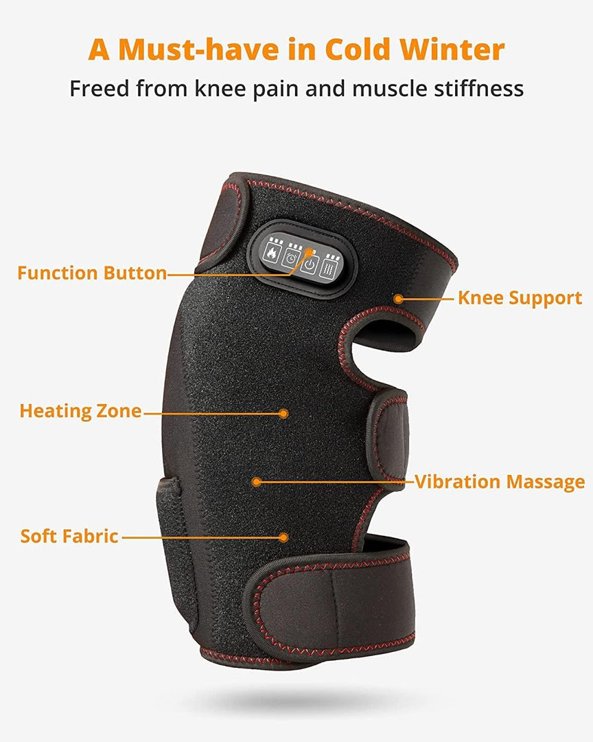 COOLBABY Heating massage knee pad USB portable electric heating massage knee pad hot compress knee pad warm massager - coolbabymalls