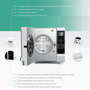 12L Class B Pre-vacuum Dental Autoclave Steam Sterilizer Built-in Printer Drying for Dental Cosmetic - coolbabymalls