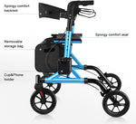 Load image into Gallery viewer, Coolbaby Rollator Walkers with Seat Back Support for Seniors Adults - coolbabymalls
