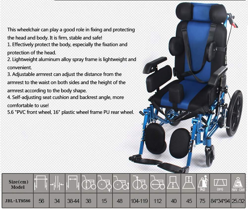 ENJOYCARE EK825 Manual Wheelchair for Kids