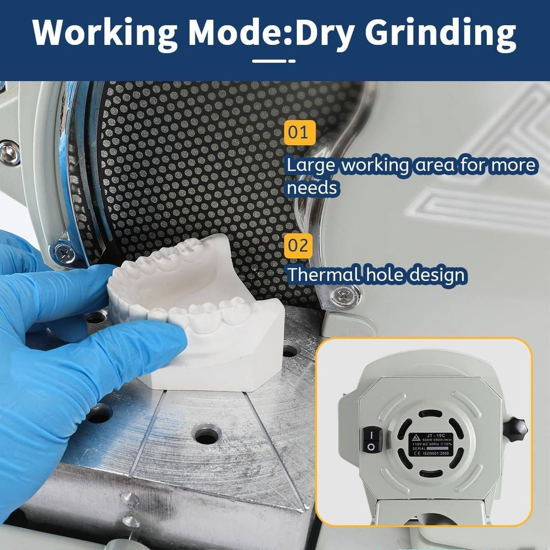 Dental Lab 500W Wet Model Trimmer Trimming Machine with Abrasive Diamond - coolbabymalls