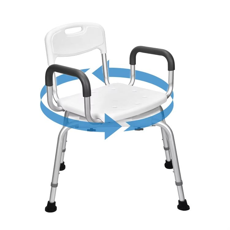 Rotatable Bath Chair – Adjustable, Waterproof & Rust-Proof