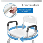 Load image into Gallery viewer, Rotatable Bath Chair – Adjustable, Waterproof &amp; Rust-Proof
