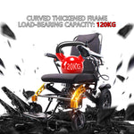 Load image into Gallery viewer, Foldable Electric Wheelchair for Adults, 265lbs Capacity, 500W Motor &amp; Detachable Lithium Battery for Seniors Portable Airline Approved - coolbabymalls