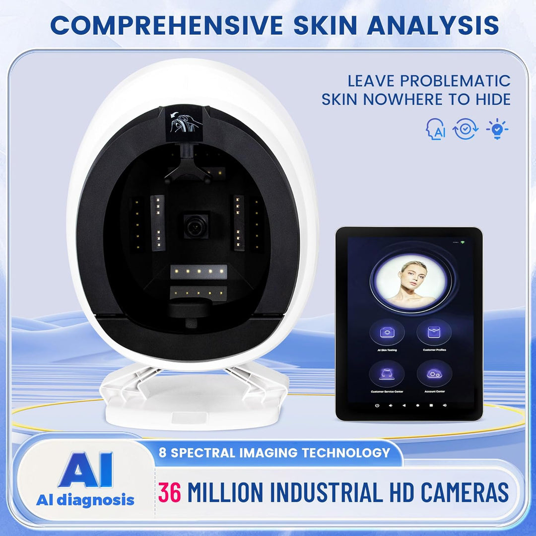 3D AI Facial Skin Analyzer AI-Powered Facial Scanning System for Automated Skin Beauty Salon Equipment - coolbabymalls