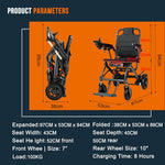 Load image into Gallery viewer, 16kg Light Weight Folding Electric Wheelchair Portable Aluminum Powerchairs Dual Controller Wheelchair Electric
