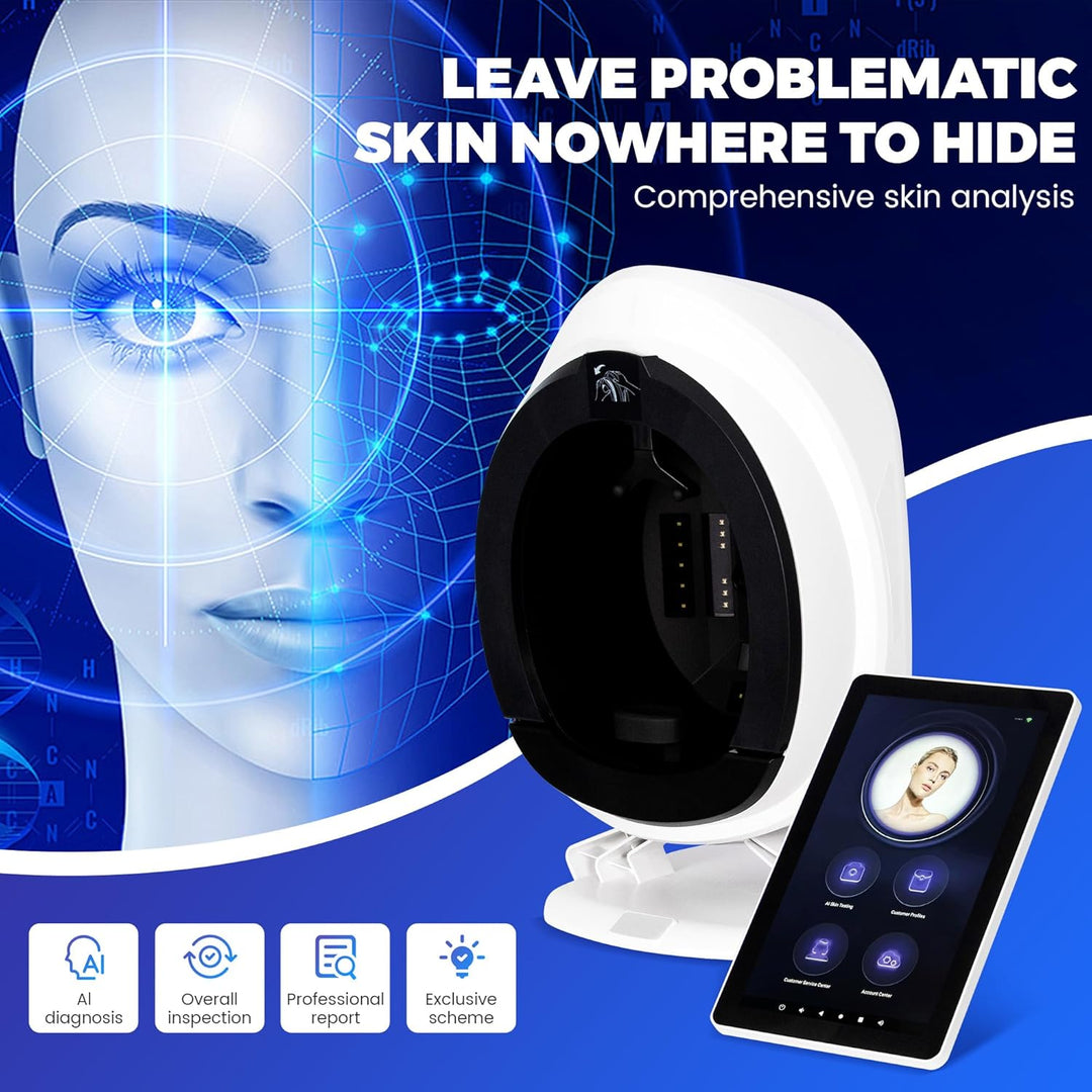 3D AI Facial Skin Analyzer AI-Powered Facial Scanning System for Automated Skin Beauty Salon Equipment - coolbabymalls