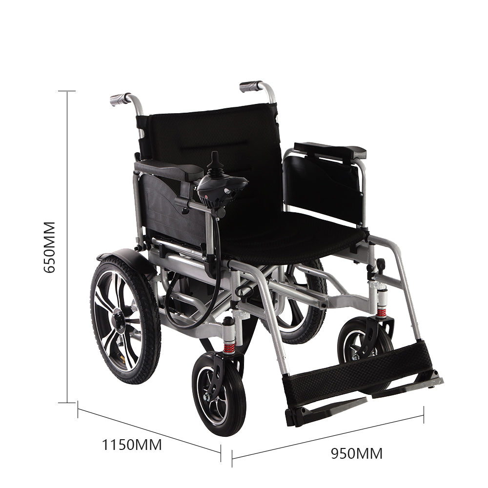 Folding Power Wheelchair with 52cm Widen Spacious Seating Electric Wheelchair for Adults, Seniors, Elderly - coolbabymalls