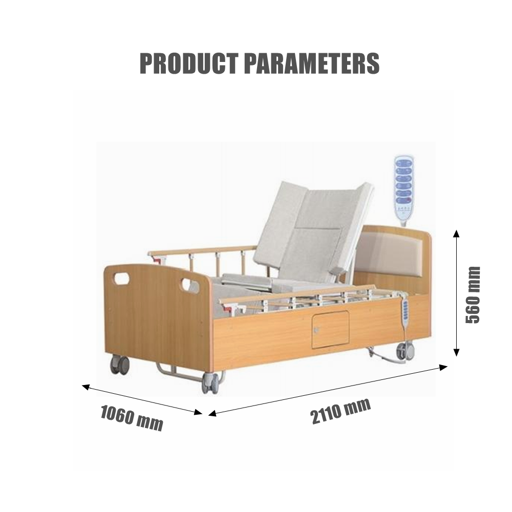 COOLBABY ZLJ1106 Multi-Function Electric Nursing Bed Home Electric Turn-Over Nursing Bed Paralyzed Elderly People Can Easily Lift Out of Bed And Move Around With Electric Defecation Function - coolbabymalls