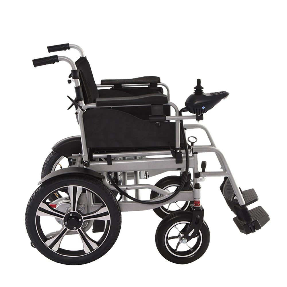 Folding Power Wheelchair with 52cm Widen Spacious Seating Electric Wheelchair for Adults, Seniors, Elderly - coolbabymalls