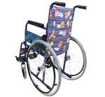 Load image into Gallery viewer, Coolbaby Mall Manual Kids Wheelchair – Economy Steel Wheelchair with Fixed Armrest &amp; Legrest, 100kg Capacity, Blue Frame