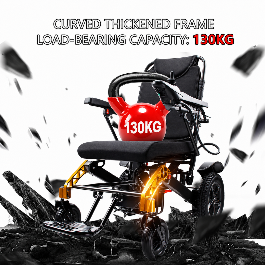 Foldable Electric Wheelchair UAE – Lightweight Power Wheelchair with Lithium Battery for Adults & Seniors