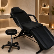Coolbaby Mall Professional Beauty Facial Bed with Hydraulic Stool & Storage Drawers – Adjustable Spa Salon Treatment Chair Black BS-616 - coolbabymalls
