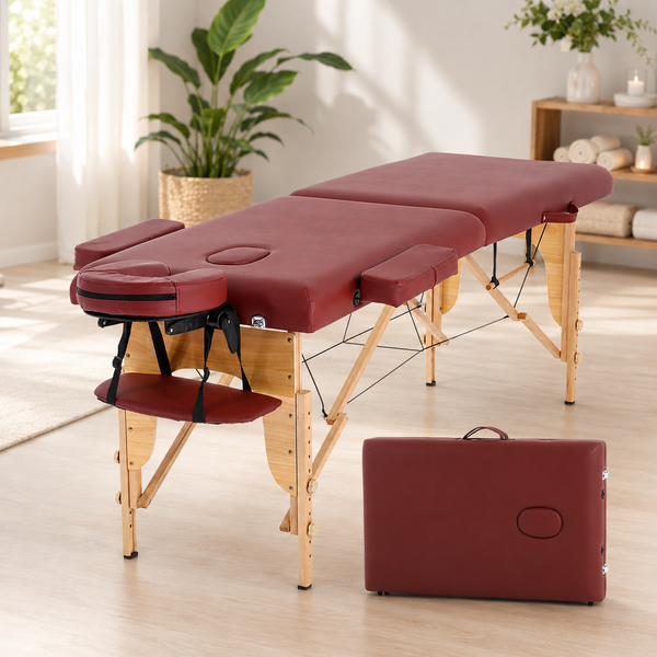 COOLBABY Portable Fitness Massage Table - Professional Adjustable Folding Bed for Ultimate Relaxation - coolbabymalls