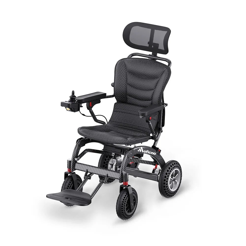 Powerful Lithium Rechargeable Controlled Lightweight 17.5kg Elderly Electric Wheelchair Brushless Motor Health Care Wheelchair