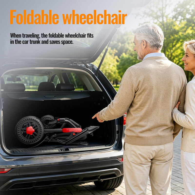 Electric Wheelchairs for Adults Foldable 21kg Lightweight Frame Airline Approval