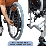 Load image into Gallery viewer, Flex Manual Wheelchair – Lightweight, Foldable &amp; Comfortable
