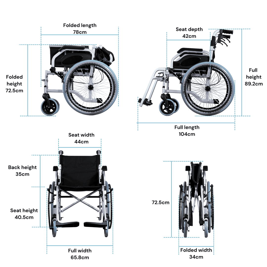 Flex Manual Wheelchair – Lightweight, Foldable & Comfortable