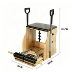 Load image into Gallery viewer, Wooden Pilates Chair – Compact Dual Handle Wunda Chair Yoga Pilates Split Pedal Stability Chair - coolbabymalls