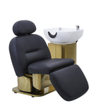 Load image into Gallery viewer, Electric Barber Salon Bed – Lift &amp; Rotate Headspa Shampoo Chair | Multifunctional Scalp Care Furniture
